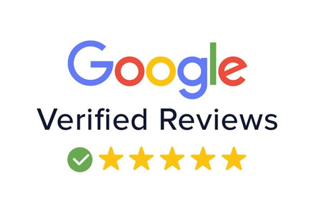 Google Reviews with five stars